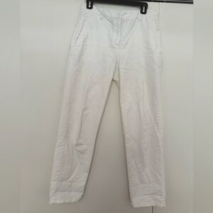 Eileen Fisher white 100% organic cotton pants